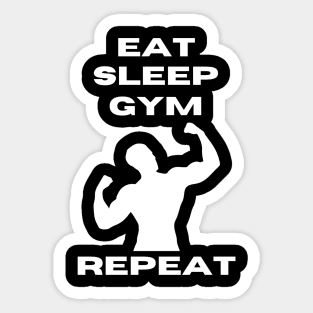 Eat Sleep Gym Repeat | Gym wear | Gym gal T-Shirt Sticker